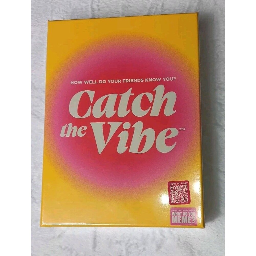 NWT! Catch The Vibe- How Well Do You Know Your Friends? Family Game Night Party
